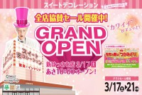 今週のチラシをＷＥＢに掲載しました スイートデコレーション（「新はっさむ店 グランドＯＰＥＮセール」）