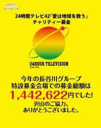 24時間テレビ募金集計結果のお知らせ